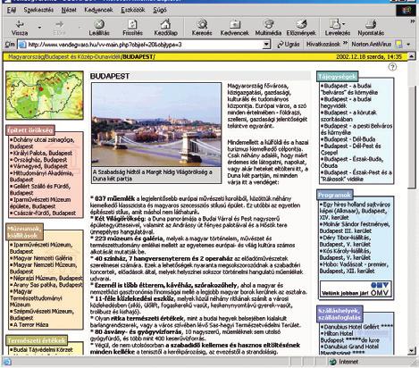 hu webhely számos lehetôséget kínál célpontunk kiválasztására.