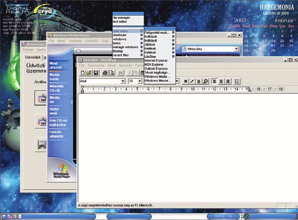 SZOFTVER FELÜLETCSINOSÍTÓK WINDOWSHOZ Divatszabóság z elôzô esztendôben kétszer is foglalkoztunk a Windows XP (és esetenként más Windowsok) felületének csinosításával, átszabásával.