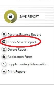 2.1.1 A partnerszintű előrehaladási jelentés benyújtása A partnerszintű előrehaladási jelentést előzetesen le kell ellenőriznie a»mentett jelentés ellenőrzése/check Saved Report«gombra kattintva,