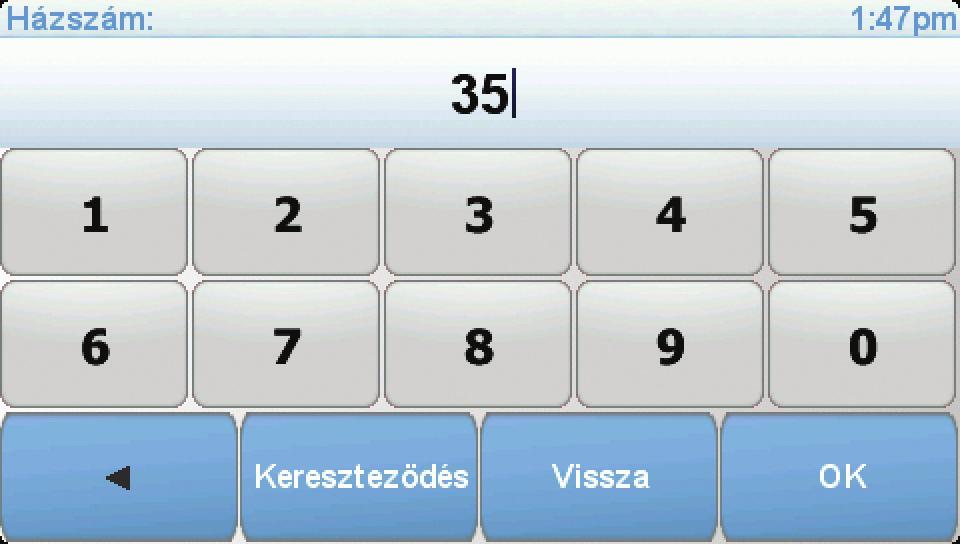 Kezdje el beírni a város nevét, ahova utazni szeretne. Ahogy írja be a nevet, a képernyőn megjelennek az addig beírt névrészletnek megfelelő városnevek.
