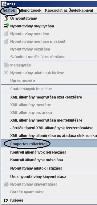 A menüpontba belépve a megjelenő képernyő bal felső sarkában pipálja be a 'Nyomtatás' felirat előtti négyzetet. Ekkor automatikusan bepipálódik az 'Ellenőrzés' felirat is.