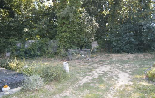 Az egykori parkoló területe