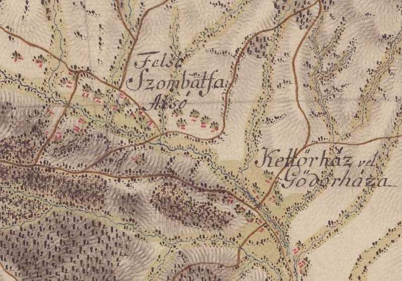 Magyarszombatfa község bemutatása 7 Első Katonai Felmérés (1763-1787) Kataszteri térkép (1856) Az élet itt a