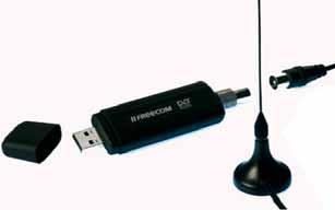 USB-porton keresztül csatlakozik a géphez zsinórral, így nincs FREECOM DVB-T USB STICK Procomp Kft. 06-1-814-8300 24 900 Ft www.procomp.hu szükségünk extra tápellátáshoz.