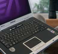4" WXGA GLARE kijelző (1280x800) Intel Pentium-M mobil processzor 512 MB RAM, 80 GB merevlemez NVIDIA GeForce Go 6600 videókártya 8.