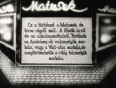 SAROKÜZLET The Shop Around the Corner 1940, amerikai In English/magyar felirat (96 ) Bevezető/Introduction by Gabriel Paletz Nagyon sokan szeretik A szerelem hullámhosszán című filmet, amiben a kis