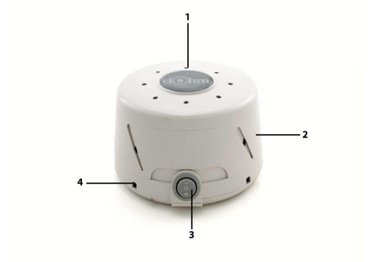Használati útmutató Dohm Sound Conditioner (Hangterápiás készülék) Dohm NEU bright white modell Termékszám: 700904 A készülék áttekintése