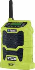 ONE+ ELEKTROMOS SZERSZÁMOK R18F-0 18 V ventilátor Akkumulátoros ventilátor kiváló belső és külső térben történő használatra, kompakt és hordozható a beépített fogantyúnak köszönhetően 8 állítható