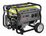 #RyobiToolsEurope RGN2500 2500 W (indító) / 2000 W (futó) teljesítményű benzinüzemű áramfejlesztő 212 cm³ OHV motor 2 x hálózati csatlakozóval 15 L üzemanyag tank, működési idő fél terhelésnél 17