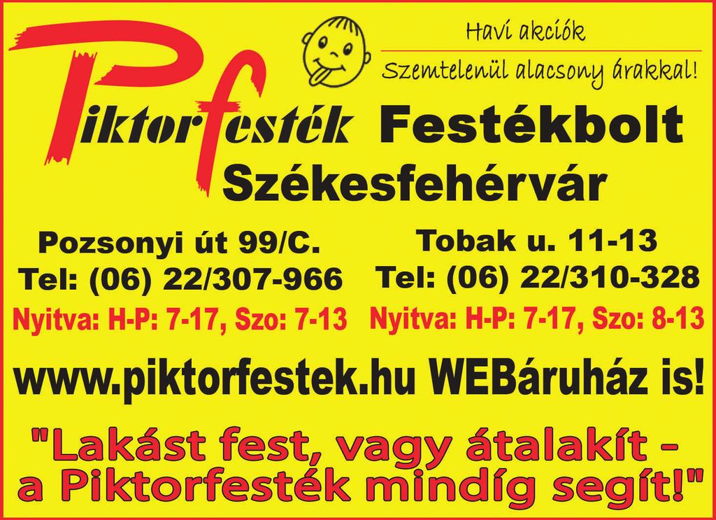 Székesfehérvár, Fô u. 17., tel.