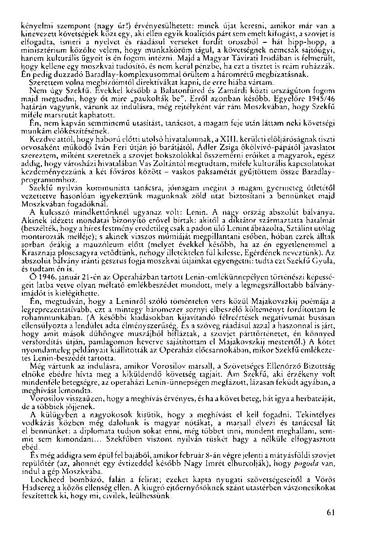 kényelmi szempont (nagy úr!