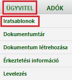 számos egyéb irattípusú dokumentumot létrehozni.