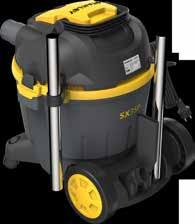 SXVC35PTDE 39l/s, 1600W Fújó funkció / Blower function Dugaszaljzat gépekhez, automatikus START/STOP rendszerrel / Power tool socket with automatic START/STOP Kapcsoló / Switch 2 hátsó kerék a