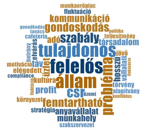 közös elem, mivel vélhetően mindkét fél tisztában van ezeknek a belső CSR-re gyakorolt jelentős hatásával.