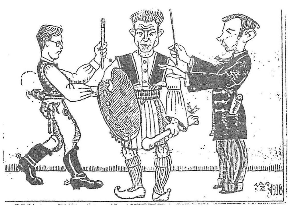 7. Csenki Imre arcképe (rajzolta Tar Zoltán) Forrás: Gajdics Sándor (1992): Örömet intő két kéz. Debreceni Kollégiumi Kórus. Csenki Imre. A Debreceni Református Kollégium Baráti Köre. Debrecen. 19. 8.