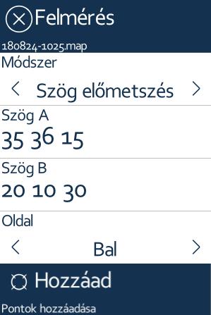 Panelek 45 Oldal: minden eljárásnak két megoldása van attól függően, hogy a szögértékeket milyen körüljárás szerint értelmezzük. Ezzel az opcióval lehet váltani a két megoldás között.