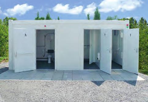20 női / férfi akadálymentes WC konténer DIN 18040-1