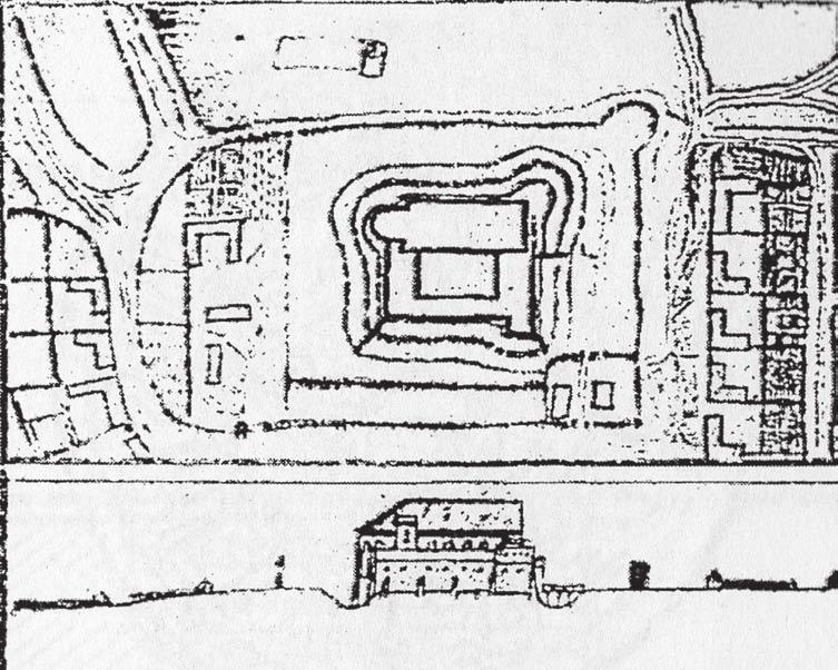 A zalaegerszegi és a keszthelyi palánkerődítések 69 6. kép: Keszthely (Octavian Leuchard felmérése 1651.) Keszthely mezőváros 1427 óta a gersei Pethő család birtokában volt.