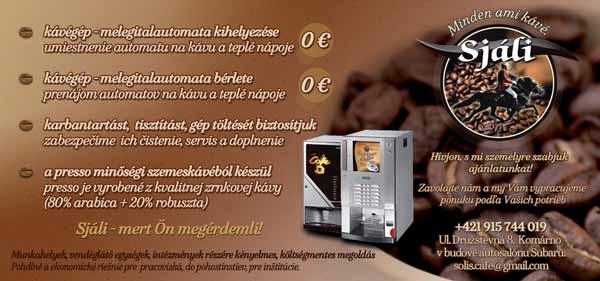 Hlavná 21/1, P.O.Box 181, 929 01 Dunajská Streda tel.