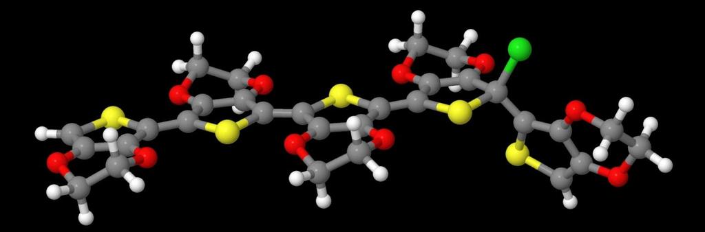 Eredmények között található. Hasonló kölcsönhatás figyelhető meg a tiofén gyűrű béta helyzetű C atomja és a Cl - ion között, de ebben az esetben kisebb a potenciálisenergia-változás.
