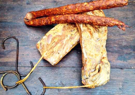 Hungarians do not waste the blood, either. It is mixed with, marjoram, black pepper, rice or breadcrumbs and, often, meat from the pig s head, then stuffed into intestine cases and cooked.