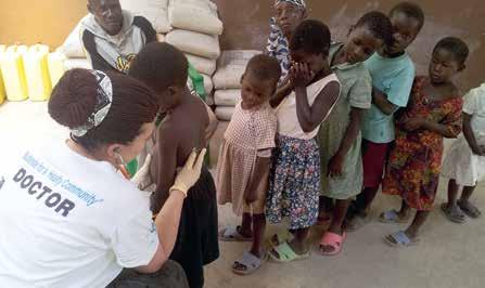 CHARITY Sacrificing their holidays for the sake of the mission the doctors were in Africa for a month at a time, healing in jungles and at surgeries set up in schools, in the open air and in prisons,