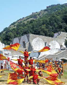Often Germanic and Celtic warriors are in attendance at the military shows.