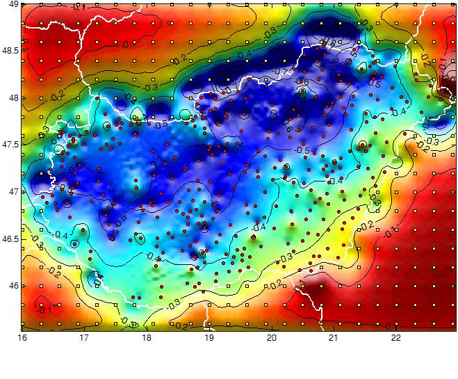 Asztrogravimetriai és GPS/szintezésre