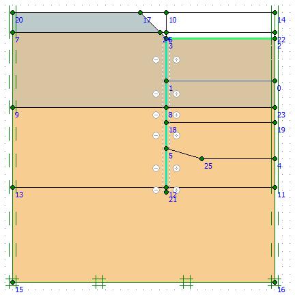 Kiindulási állapot 2. Kezdeti állapot 3. Földkiemelés I (17./a ábra) zárófödémig történő földkiemelés (rézsűsen) 4. Résfal+zárófödém (17.