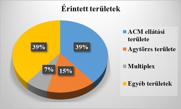 8. diagram 4.8. Koponya CT és MR vizsgálat anyagi vonzata A CT mint elsődleges képalkotó metodika a stroke betegségben nem csak gyorsasága és elérhetősége miatt kedvező, hanem az anyagi vonzata is