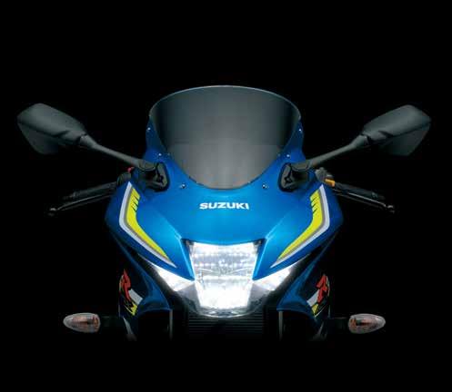 Formaterv A jól láthatóságért nagy teljesítményű LED lámpák felelnek GSX-R örökség a GSX-R125 egymás