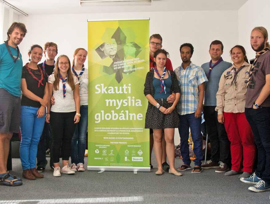 GLOBÁLNE VZDELÁVANIE Slovenský skauting je od roku 2015 zapojený do medzinárodného projektu Skauti myslia globálne v oblasti globálneho vzdelávania (GV).