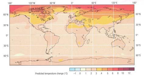 7. A GLOBÁLIS LIS FELMELEGEDÉS S LEHETSÉGES HATÁSAI a/ Területi