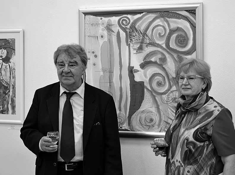 2017/1 OSVETÁR NÉPMŰVELŐ 29 Predseda poroty Bohumír Bachratý a ocená autorka Mariana Bubánová - A zsűri elnöke Bohumír Bachratý és a díjazott Mariana Bubánová.