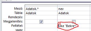 hianyzo, hirvivo Egy lekérdezést másolhatunk Ctrl+C-vel, és beilleszthetünk más néven Ctrl+V-vel (ugyanez természetesen a jobb egér gombbal is elvégezhető).