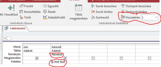 18 Feltétel nélkül helytelen eredményt kapnánk, ugyanis a NULL érték a legkisebb, így növekvő rendezés esetén a lista