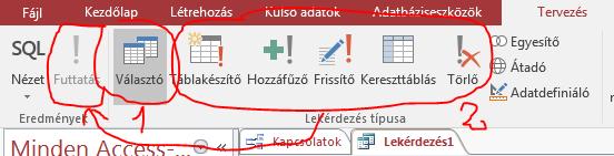 III. Lekérdezések Lekérdezések segítségével adatokat gyűjthetünk ki az adatbázisból, illetve módosíthatjuk az adattáblázatok adatait is. Ennek megfelelően a lekérdezéseknek kétféle típusa van: 6 1.