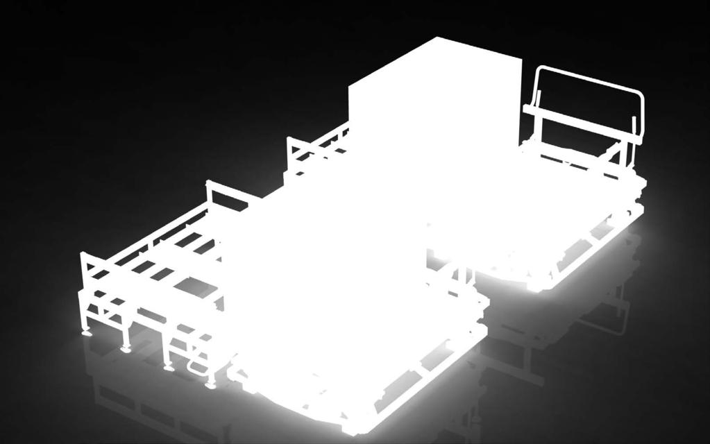 The EFS internal transport system platforms have been designed to provide double-sided loading and