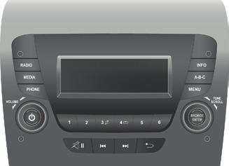 Audiorendszer 232 Első lépések Rádió 1-6 gombok: Tárolt rádióadó kiválasztása. Hosszú nyomás: rádióadó tárolása. Véletlenszerű lejátszás. Ismételt lejátszás. Hangerő be- / kikapcsolása (mute/ pause).