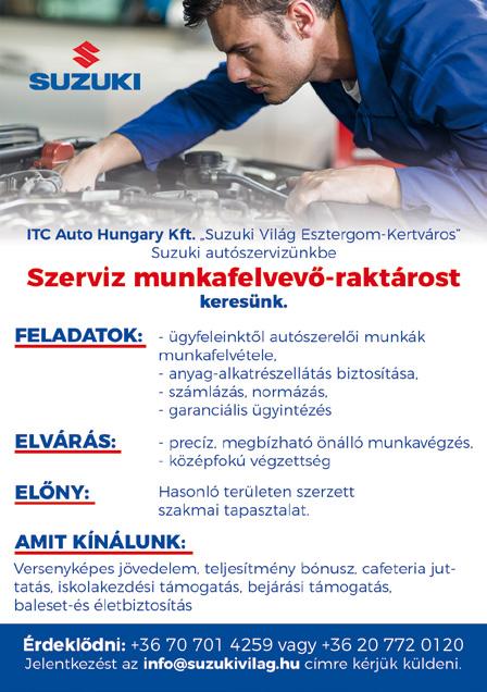 Érdeklődni a 00-36-30-400-55-44-es telefonszámon lehet. Az önéletrajzokat az info@hofstadter.hu-ra várjuk. A Lábatlani Vasbetonipari Zrt.
