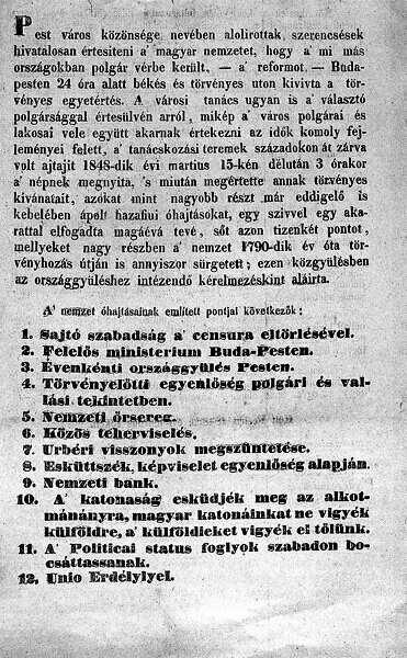 Az újkori magyar történelem Érettségi esszék gyűjteménye 30 III. tc. Független magyar felelős minisztérium alakításáról IV. tc. Az országgyűlés évenkénti üléseiről 6.