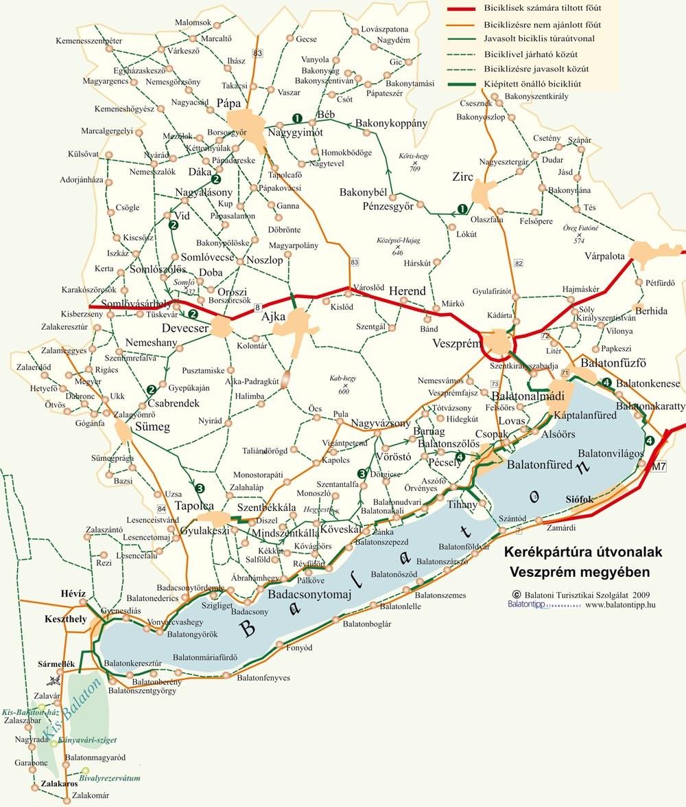 Értékterv Kft. Térségi Kerékpárforgalmi Hálózati Terv 2018 7.2.2 Balatontipp https://www.