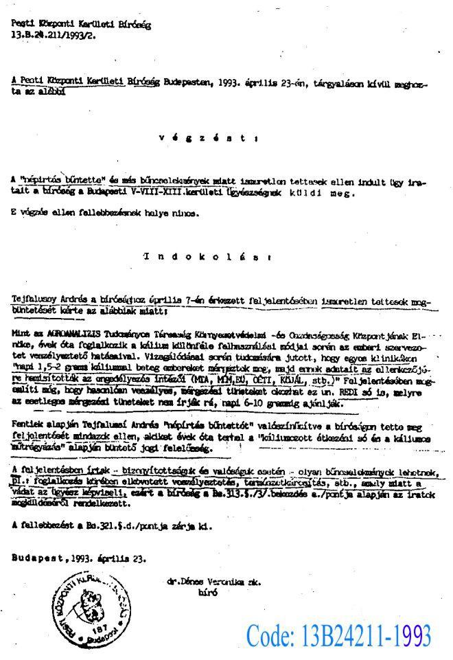 A mellékelt 13.B.24.211/1993/2.