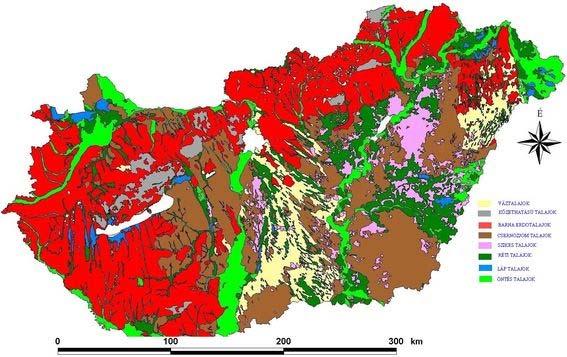 2. A talajok osztályozása Magyarország természettudományi alapokon nyugvó talajosztályozási rendszerét genetikai és talajföldrajzi osztályozási rendszernek nevezzük. 2. ábra.