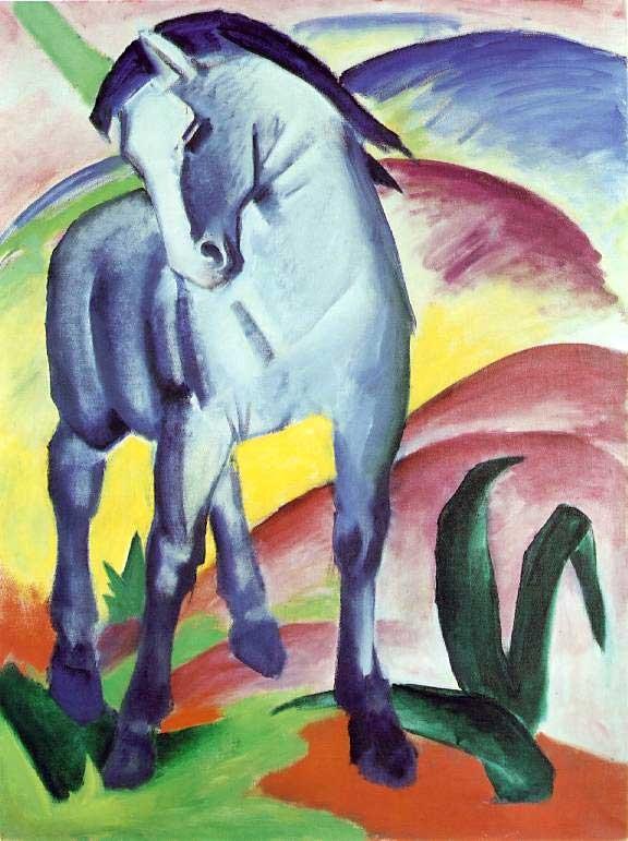 Franz Marc: Kék ló Otto Dix: Prágai utca Otto Dix rőteljesen groteszk figurái, a robotszerű emberalakok, a