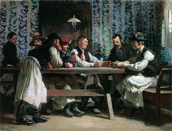 Kártyázók (1904) (Forrás: Bay Boros