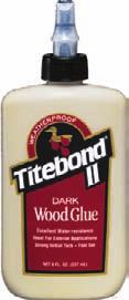 l 123-9106 6 550 8 319 Titebond Quick & Thick (No-run, No-drip) Faragasztó Magas szilárdságú diszperziós ragasztó Csak beltérben használatos Nagyon rövid fixációs idő A kötés szilárdabb mint maga a