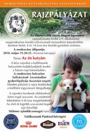 A helyes megfejtéseket beküldők között családi belépőket sorsolunk ki a május 19-20-21-i nemzetközi kutyakiállításra.
