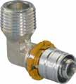 Uponor S-Press z Uponor S-Press könyök iom Ónozott, rézötvözetbő készüt iom, aumínium préshüveye.