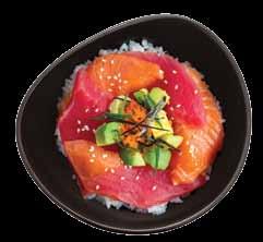 Japanese dishes SAKE DON... Lazac, avokádó, tobico, újhagyma, sushi rizs Salmon, avocado, tobico, spring onion, sushi rice 2.780 Ft SAKE and MAGURO DON.